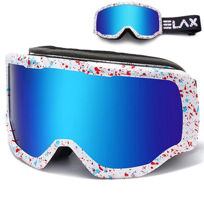 ELAX ΟΛΟΚΑΙΝΟΥΡΓΙΟ Γυαλιά Snowboard Διπλών Επιπέδων Αντιομίχλης Σκι Γυαλιά Snowmobile Γυαλιά Snowboard Outdoor Sport Γυαλιά Snowboard