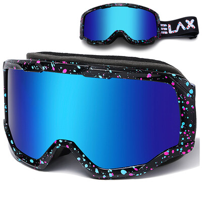 ELAX ΟΛΟΚΑΙΝΟΥΡΓΙΟ Γυαλιά Snowboard Διπλών Επιπέδων Αντιομίχλης Σκι Γυαλιά Snowmobile Γυαλιά Snowboard Outdoor Sport Γυαλιά Snowboard