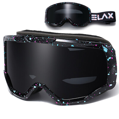 ELAX ΟΛΟΚΑΙΝΟΥΡΓΙΟ Γυαλιά Snowboard Διπλών Επιπέδων Αντιομίχλης Σκι Γυαλιά Snowmobile Γυαλιά Snowboard Outdoor Sport Γυαλιά Snowboard