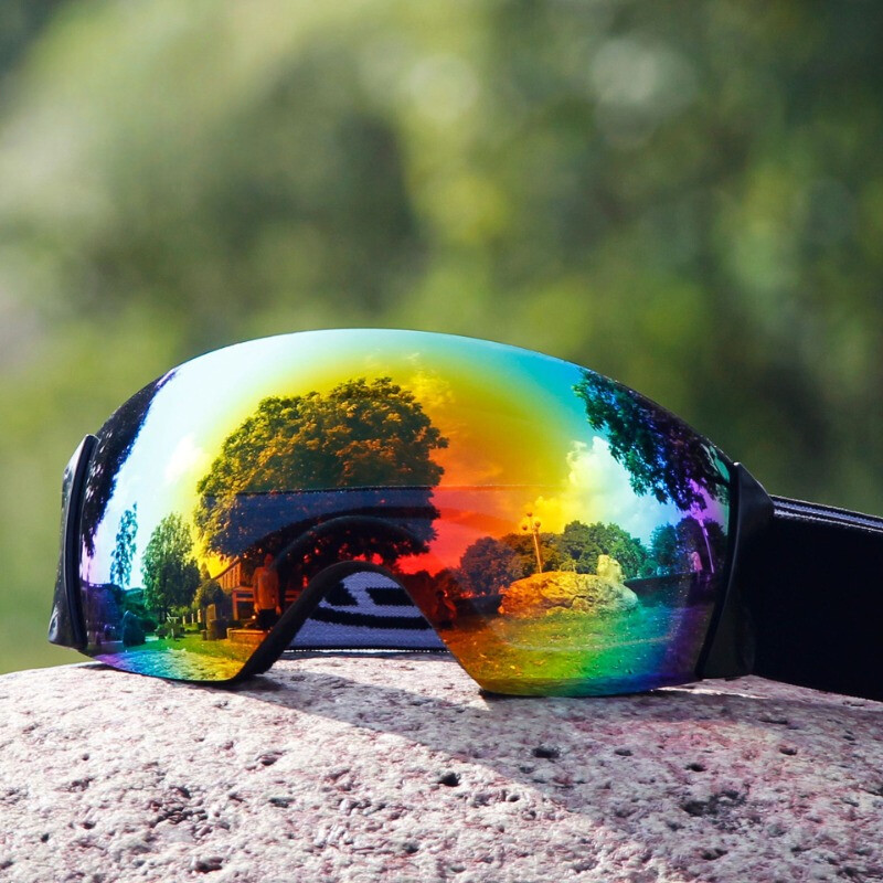 PC Skijaške naočale Velike sferične naočale protiv magljenja, otporne na vjetar i pijesak za muškarce i žene Planinarske naočale za snijeg