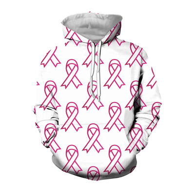 3D Sarkans Pasaules AIDS dienas logotips ar apdrukātu grafisku sporta krekli Ikdienas kapuces vīriešiem Apģērbi Ielu apģērbi Sieviešu ziemas kapuci Y2k Cp Topi