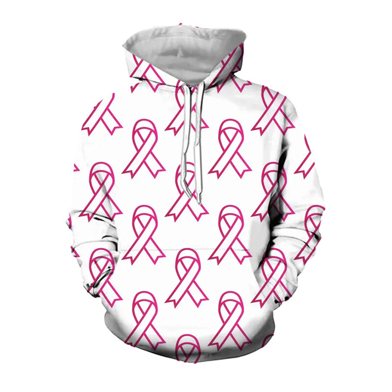 3D Sarkans Pasaules AIDS dienas logotips ar apdrukātu grafisku sporta krekli Ikdienas kapuces vīriešiem Apģērbi Ielu apģērbi Sieviešu ziemas kapuci Y2k Cp Topi