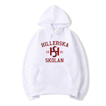 Суичър с качулка Young Royals Hillerska Skolan Унисекс суичър с качулка Graphic Hoodies Пуловер с дълъг ръкав Тв Шоу Ежедневно спортно облекло