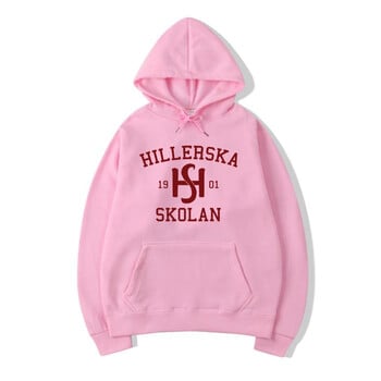 Суичър с качулка Young Royals Hillerska Skolan Унисекс суичър с качулка Graphic Hoodies Пуловер с дълъг ръкав Тв Шоу Ежедневно спортно облекло