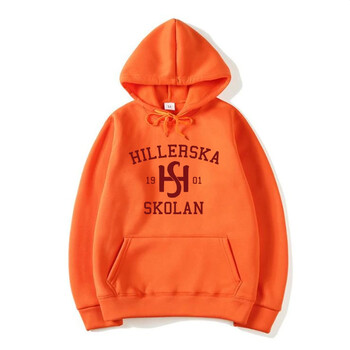 Суичър с качулка Young Royals Hillerska Skolan Унисекс суичър с качулка Graphic Hoodies Пуловер с дълъг ръкав Тв Шоу Ежедневно спортно облекло