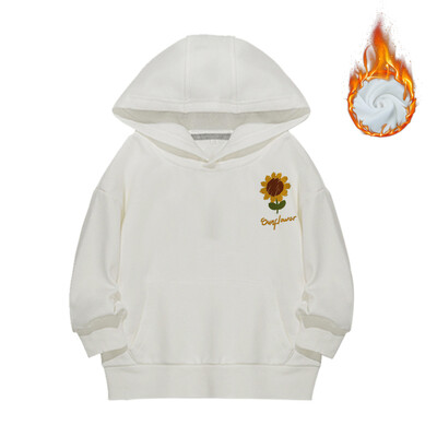 Napfény napraforgó grafikai nyomattal passzoló páros kapucnis kapucnis felső 600g pamut őszi téli plüss férfi női alkalmi pulóver