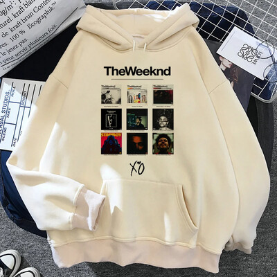 качулки Weeknd дамски винтидж суичъри с качулка Fleece дамски японски пуловер