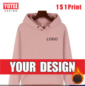 YOTEE, iarnă, hanorac îngroșat pentru bărbați și femei, cu LOGO, broderie personalizată, imprimare, pulover casual, la modă, din bumbac, de culoare solidă