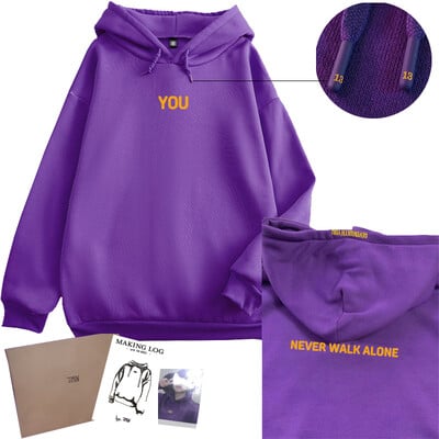 Design original Jimin Hanorac imprimat Seven With You 13 You Never Walk Alone Fișier digital Jimin Merch pentru fani Card Hanorac