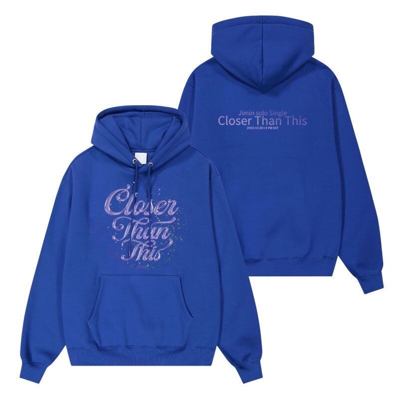 2023 KPOP Jimin Closer Than This Ανδρικά/Γυναικεία Hoodie Aid Ρούχα Ίδια φούτερ Unisex Streetwear Φούτερ Top