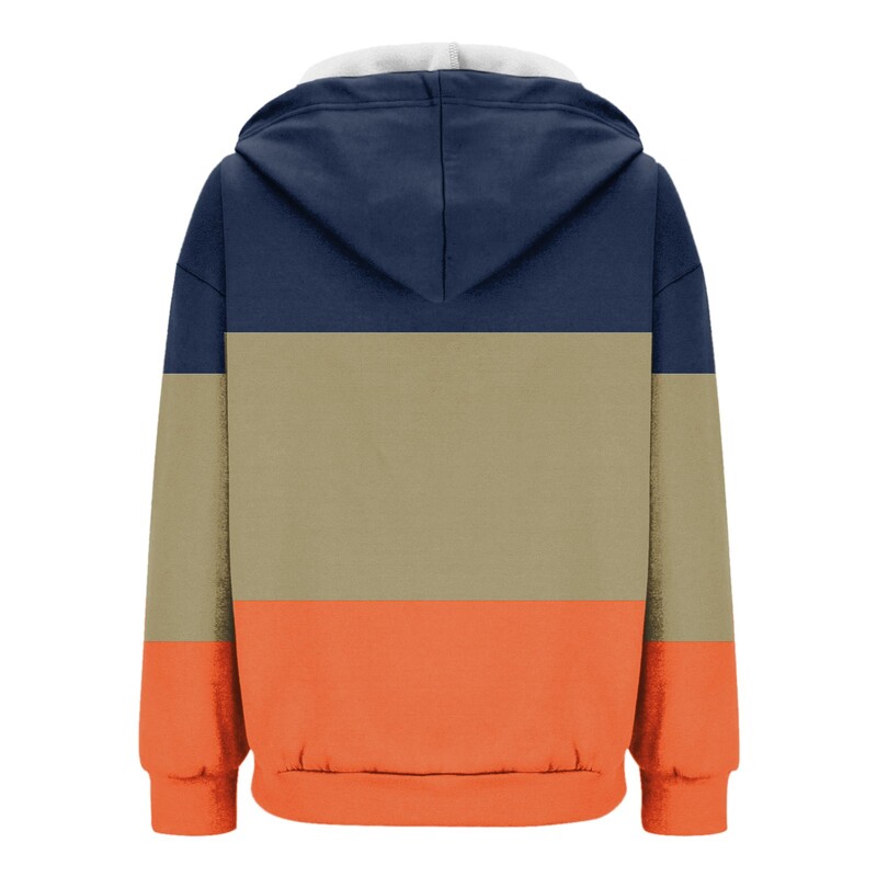 Krāsu bloks Apdrukāts Stitch Hoodie Džemperi Ziemas Fleece Odered Silts ar rāvējslēdzēju Harajuku Jakas Mēteļi Roku Siltāks Casuas Hoodies