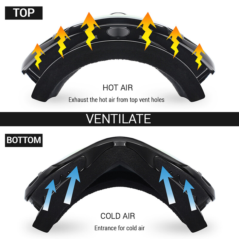 MAXJULI Ski Googles UV Protection Anti-Fog Snježne naočale za muškarce, žene, mlade M1