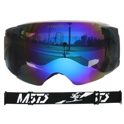 Mosodo Magnet Ski Goggles Ανδρικά Γυναικεία Snowboard Anti-Fog Ski Snow Μεγάλα σφαιρικά γυαλιά χειμερινού σκι