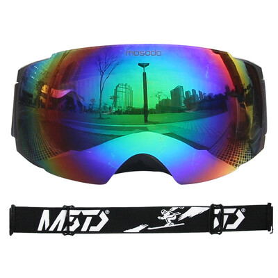 Mosodo Magnet Ski Goggles Ανδρικά Γυναικεία Snowboard Anti-Fog Ski Snow Μεγάλα σφαιρικά γυαλιά χειμερινού σκι