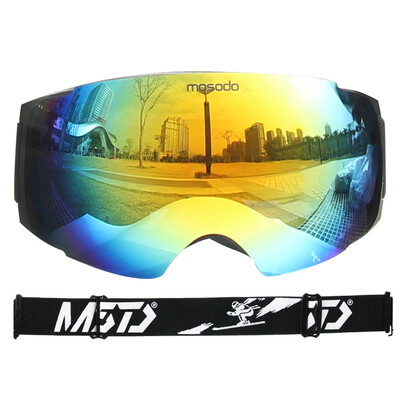 Mosodo Magnet Ski Goggles Ανδρικά Γυναικεία Snowboard Anti-Fog Ski Snow Μεγάλα σφαιρικά γυαλιά χειμερινού σκι
