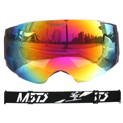 Mosodo Magnet Ski Goggles Ανδρικά Γυναικεία Snowboard Anti-Fog Ski Snow Μεγάλα σφαιρικά γυαλιά χειμερινού σκι