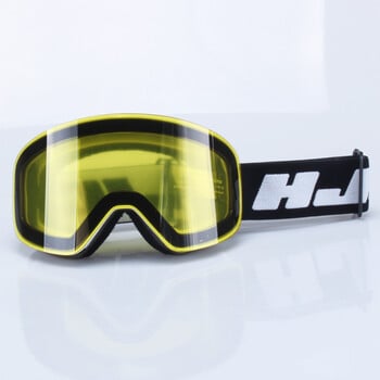 HJC Ski Goggles with Magnetic Double Layer Lens Magnet Skiing Anti-fog Goggles Snowboard Ανδρικά Γυναικεία γυαλιά σκι Γυαλιά γυαλιά περισσότερα φακός