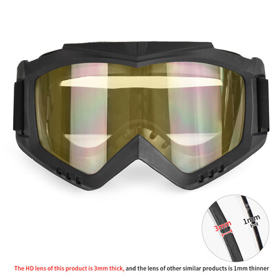 Ochelari de schi care schimbă culoarea cu lentile groase de 3 mm Ochelari de motocicletă anti-UV Ochelari de ciclism pentru sporturi în aer liber