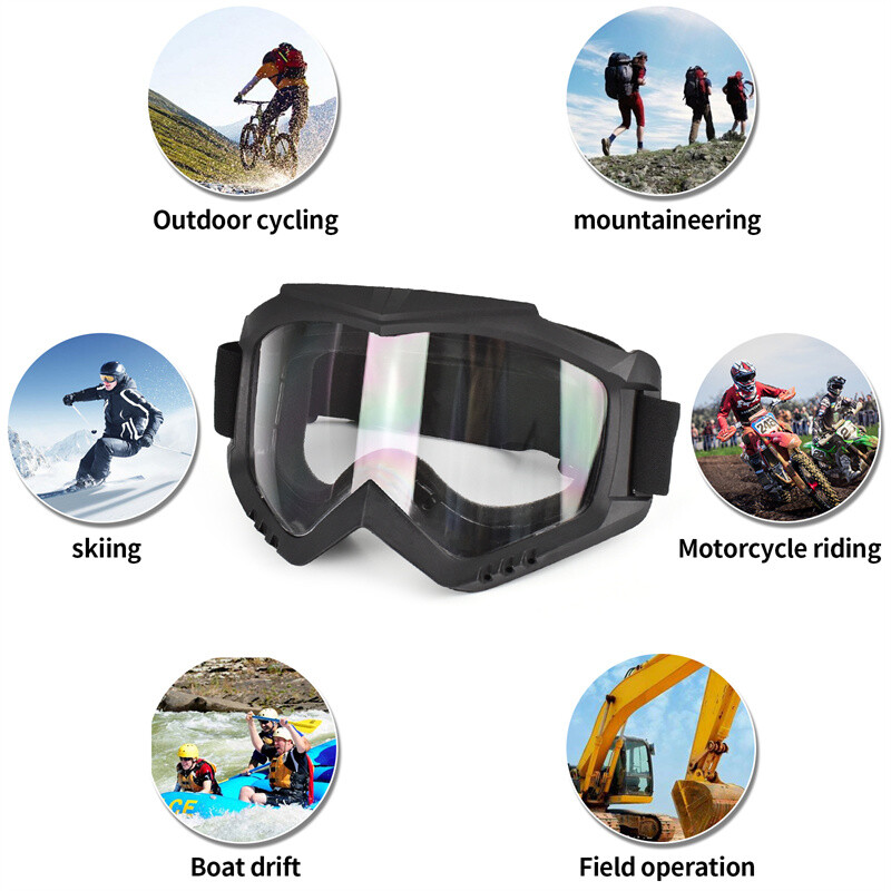 Ochelari de schi care schimbă culoarea cu lentile groase de 3 mm Ochelari de motocicletă anti-UV Ochelari de ciclism pentru sporturi în aer liber