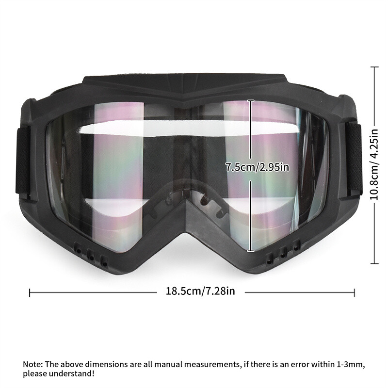 Ochelari de schi care schimbă culoarea cu lentile groase de 3 mm Ochelari de motocicletă anti-UV Ochelari de ciclism pentru sporturi în aer liber