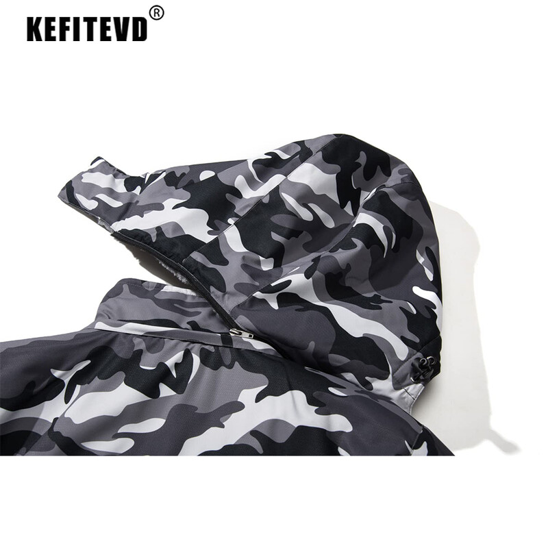 KEFITEVD Jachetă de schi de iarnă pentru bărbați, căptușită cu fleece, impermeabilă, jachete grele pentru zăpadă, parca termică pentru camping în aer liber