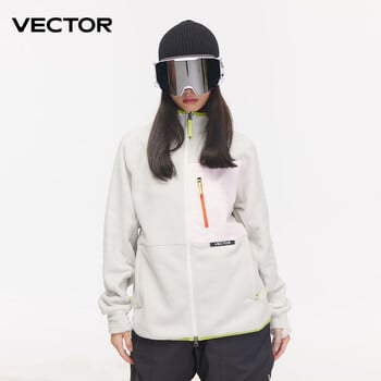 VECTOR Fleece Jacket Γυναικείο Φθινοπωρινό Χειμώνα Ζεστά Παλτό Ανδρικά Ρούχα 2023 Φούτερ με μανίκια με αντίθεση Παλτό Έγχρωμο μπουφάν εξωτερικού χώρου