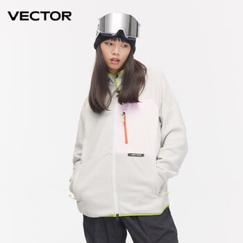 VECTOR Fleece Jacket Γυναικείο Φθινοπωρινό Χειμώνα Ζεστά Παλτό Ανδρικά Ρούχα 2023 Φούτερ με μανίκια με αντίθεση Παλτό Έγχρωμο μπουφάν εξωτερικού χώρου