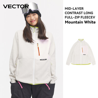 VECTOR Fleece Jacket Γυναικείο Φθινοπωρινό Χειμώνα Ζεστά Παλτό Ανδρικά Ρούχα 2023 Φούτερ με μανίκια με αντίθεση Παλτό Έγχρωμο μπουφάν εξωτερικού χώρου