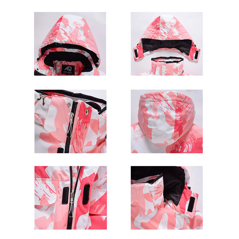 Jachetă de schi de iarnă nouă pentru femei. Jachete de snowboard impermeabile, rezistente la vânt, la modă, la modă, respirabile