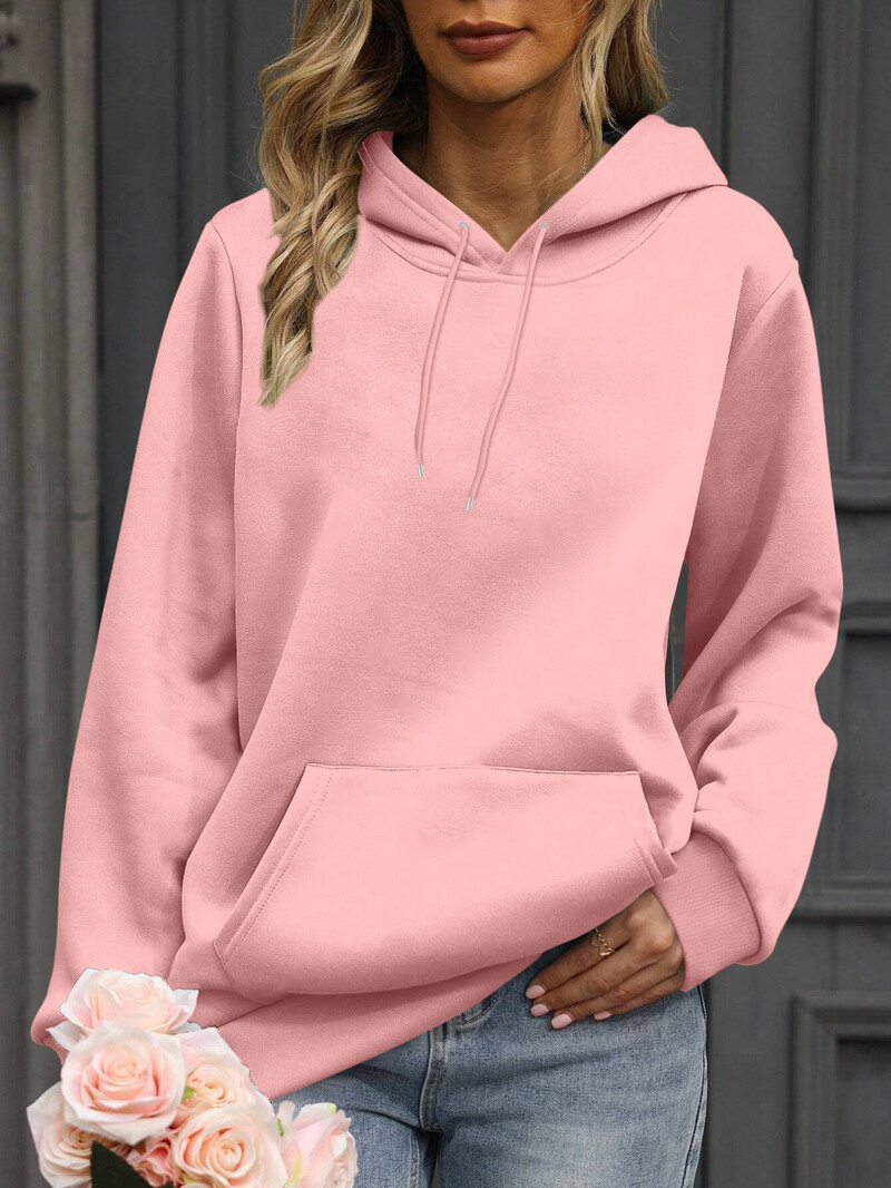 DARĪT, KAS JUMS PREČIĒ, kapuci ar burtu apdruku, savelkams ikdienas džemperis ar kapuci rudenim un pavasarim, jauneklīgs sieviešu apģērbs