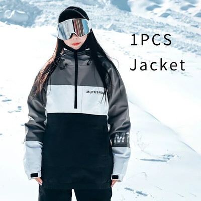 Îmbrăcăminte cu glugă pentru snowboard Bărbați Trening Femeie Jachete pentru zăpadă Sport Munte Îmbrăcăminte exterioară pentru femei Mantouri de schi rezistente la vânt Îmbrăcăminte caldă de schi