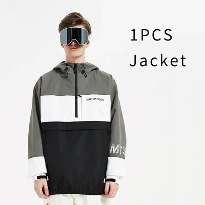 Îmbrăcăminte cu glugă pentru snowboard Bărbați Trening Femeie Jachete pentru zăpadă Sport Munte Îmbrăcăminte exterioară pentru femei Mantouri de schi rezistente la vânt Îmbrăcăminte caldă de schi