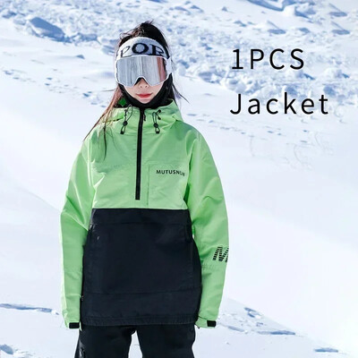 Îmbrăcăminte cu glugă pentru snowboard Bărbați Trening Femeie Jachete pentru zăpadă Sport Munte Îmbrăcăminte exterioară pentru femei Mantouri de schi rezistente la vânt Îmbrăcăminte caldă de schi