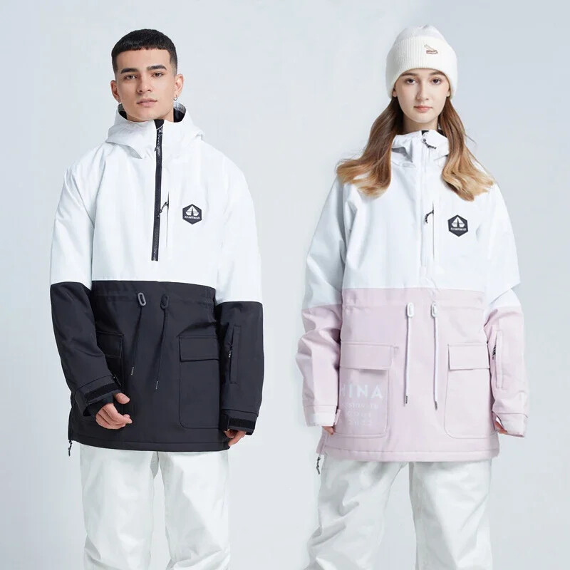 Snježne jakne Odjeća za daskanje na snijegu s kapuljačom za odrasle Skijaški kaputi Sportska planinska ženska gornja odjeća 2025 Vodootporna Topla trenirka otporna na vjetar