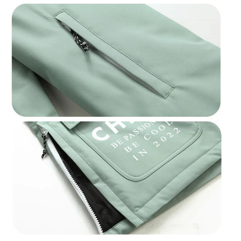 Snježne jakne Odjeća za daskanje na snijegu s kapuljačom za odrasle Skijaški kaputi Sportska planinska ženska gornja odjeća 2025 Vodootporna Topla trenirka otporna na vjetar