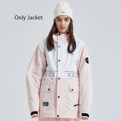 Snow Top Coat 2025 Νέα Μπουφάν για σκι Γυναικεία Ανδρικά Ζεστά Σκι Snowboarding Ρούχα με κουκούλα Χειμερινός εξωτερικός αδιάβροχο αντιανεμικό