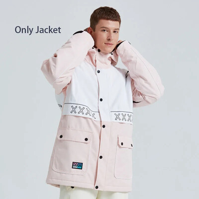 Snow Top Coat 2025 Νέα Μπουφάν για σκι Γυναικεία Ανδρικά Ζεστά Σκι Snowboarding Ρούχα με κουκούλα Χειμερινός εξωτερικός αδιάβροχο αντιανεμικό