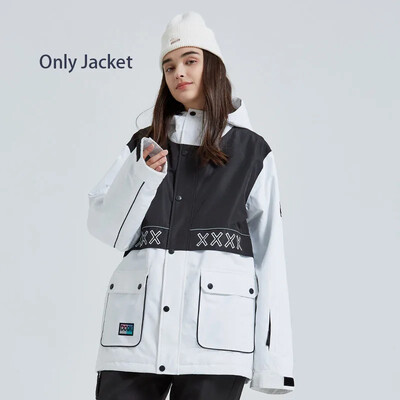 Snow Top Coat 2025 Νέα Μπουφάν για σκι Γυναικεία Ανδρικά Ζεστά Σκι Snowboarding Ρούχα με κουκούλα Χειμερινός εξωτερικός αδιάβροχο αντιανεμικό