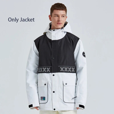 Snow Top Coat 2025 Νέα Μπουφάν για σκι Γυναικεία Ανδρικά Ζεστά Σκι Snowboarding Ρούχα με κουκούλα Χειμερινός εξωτερικός αδιάβροχο αντιανεμικό