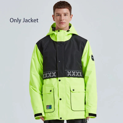 Snow Top Coat 2025 Νέα Μπουφάν για σκι Γυναικεία Ανδρικά Ζεστά Σκι Snowboarding Ρούχα με κουκούλα Χειμερινός εξωτερικός αδιάβροχο αντιανεμικό