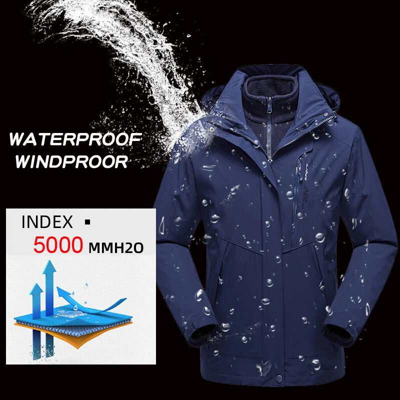 Zimsko muško skijaško odijelo Vruća skijaška oprema Odjeća za snowboard Vjetrootporna Vodootporna skijaška jakna 3 u 1 Muški vanjski snijeg Kupac