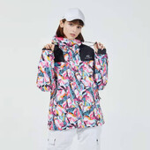 Νέα γυναικεία μπουφάν για σκι αναπνεύσιμα αντιανεμικά αδιάβροχα παλτό ζεστού χιονιού Γυναικεία χοντρά μπουφάν για χειμερινό σκι και σνόουμπορντ