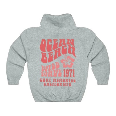 Hanoră cu glugă Ocean Beach Hanorac estetic Tumblr Hanorac CA Surf Tee Trendy Oversized Hoodie Coconut Hoodie Topuri estetice unisex