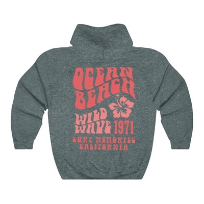 Hanoră cu glugă Ocean Beach Hanorac estetic Tumblr Hanorac CA Surf Tee Trendy Oversized Hoodie Coconut Hoodie Topuri estetice unisex