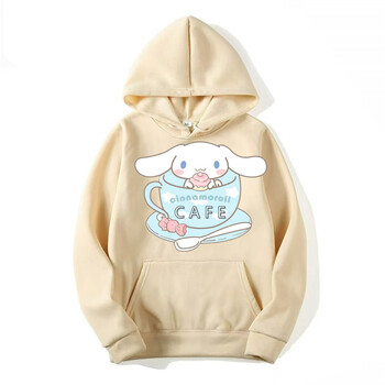 2024 Cinnamoroll My Melody Hoodies για αγόρια κορίτσια Παιδιά Sanrio Kawaii Γυναικείες και ανδρικές μπλούζες σε ιαπωνικό στυλ για το φθινόπωρο το χειμώνα