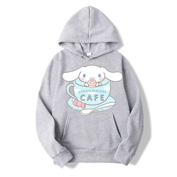 2024 Cinnamoroll My Melody Hoodies για αγόρια κορίτσια Παιδιά Sanrio Kawaii Γυναικείες και ανδρικές μπλούζες σε ιαπωνικό στυλ για το φθινόπωρο το χειμώνα