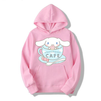 2024 Cinnamoroll My Melody Hoodies για αγόρια κορίτσια Παιδιά Sanrio Kawaii Γυναικείες και ανδρικές μπλούζες σε ιαπωνικό στυλ για το φθινόπωρο το χειμώνα