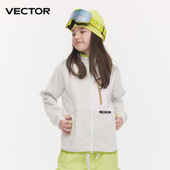 VECTOR Fleece Jacket Παιδικά Φθινοπωρινά Χειμερινά Ζεστά Παλτό Ρούχα 2023 Φούτερ με μανίκια αντίθεση Παλτό Έγχρωμο Μπουφάν εξωτερικού χώρου