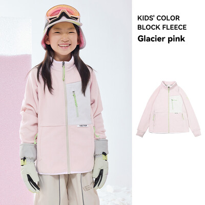 VECTOR Fliisjakk Laste Sügis Talvine Soojad Mantlid Riietus 2023 Kontrastsed Varrukad Dressimantlid Värviline Välijakk