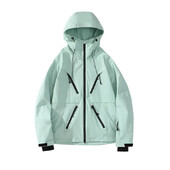 Αθλητικό παλτό χιονιού Χειμερινό νέο μπουφάν για σκι Αδιάβροχο αδιάβροχο φερμουάρ για ενήλικες Μεγάλο μπουφάν για σκι Snowboard Ρούχα εξωτερικού χώρου για σκι μπουφάν με κουκούλα